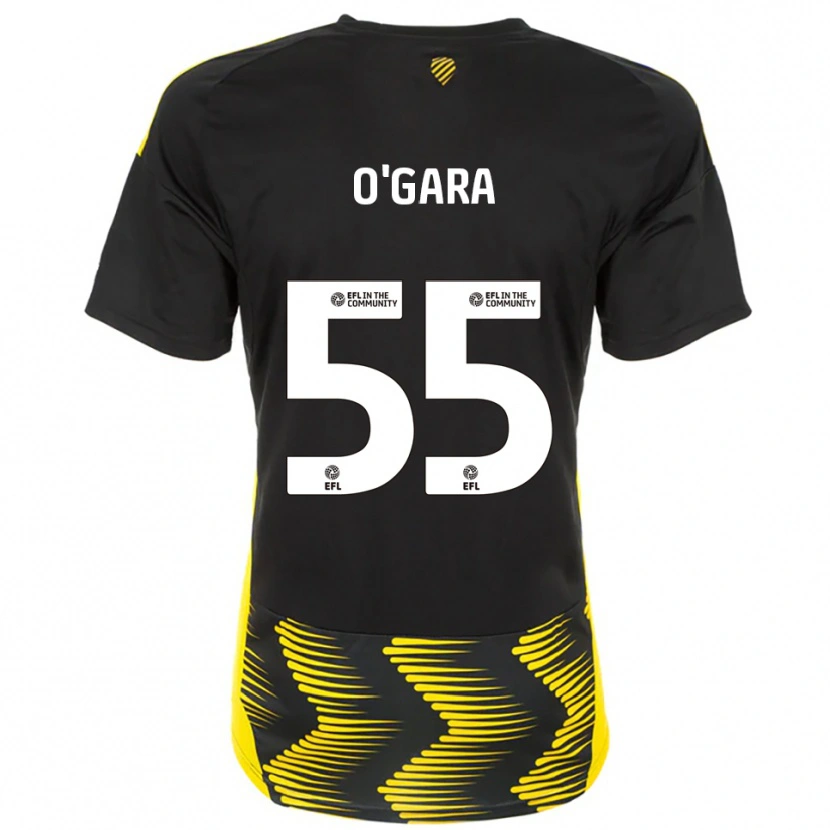 Danxen Heren Harry O'gara #55 Zwart Geel Uitshirt Uittenue 2025/26 T-Shirt België