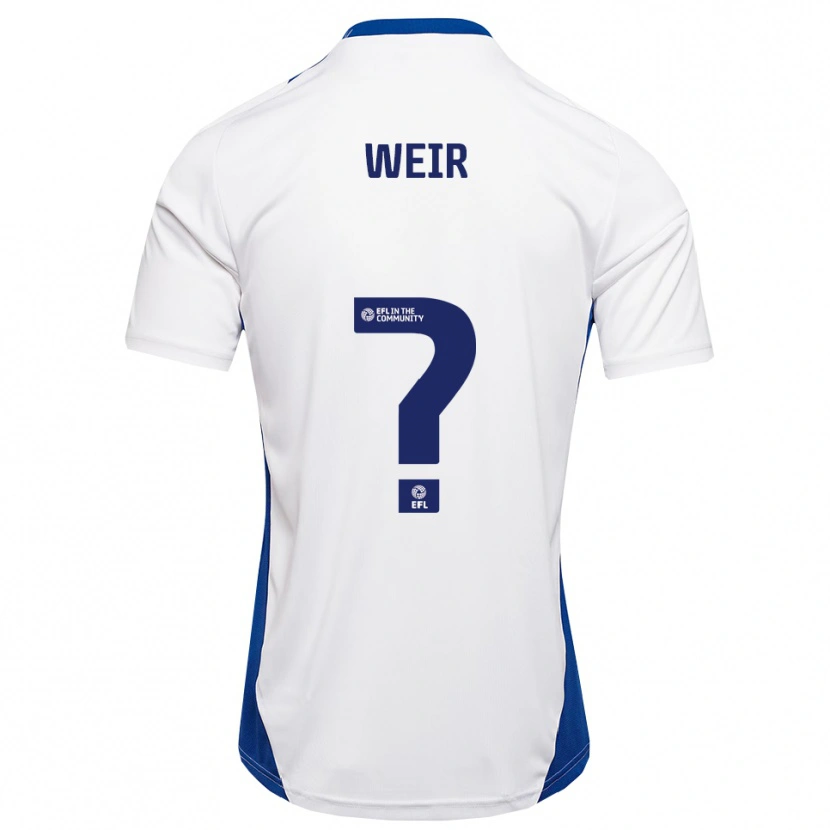 Danxen Heren Taye Weir #0 Wit Blauw Uitshirt Uittenue 2025/26 T-Shirt België