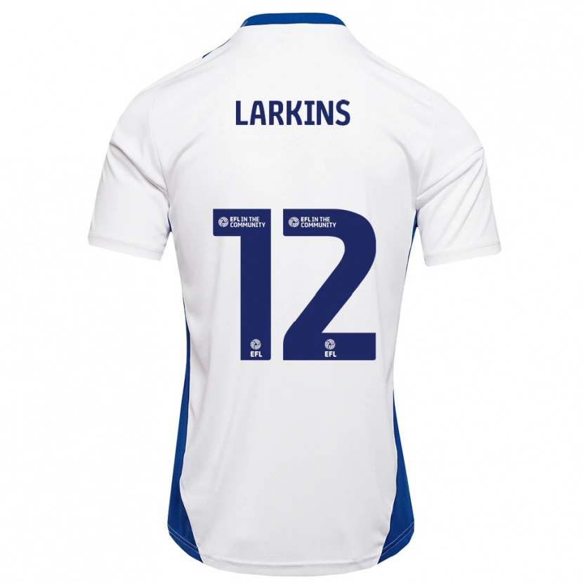 Danxen Heren Kian Larkins #12 Wit Blauw Uitshirt Uittenue 2025/26 T-Shirt België