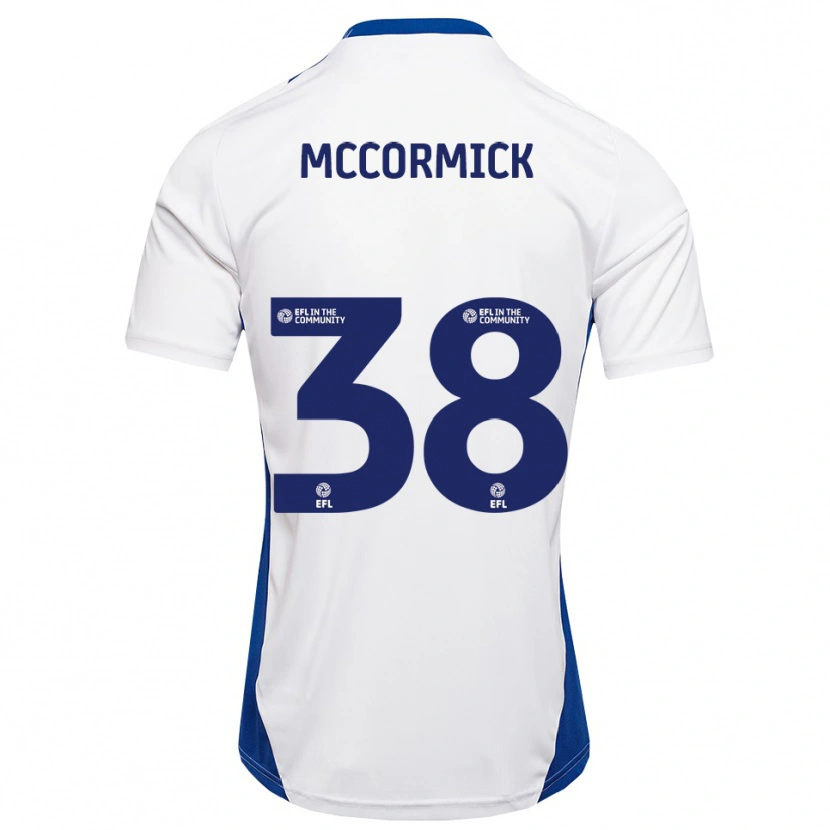 Danxen Heren Antony Mccormick #38 Wit Blauw Uitshirt Uittenue 2025/26 T-Shirt België