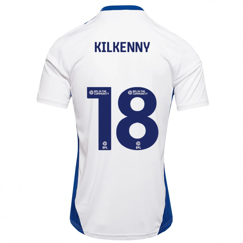 Danxen Heren Gavin Kilkenny #18 Wit Blauw Uitshirt Uittenue 2025/26 T-Shirt België
