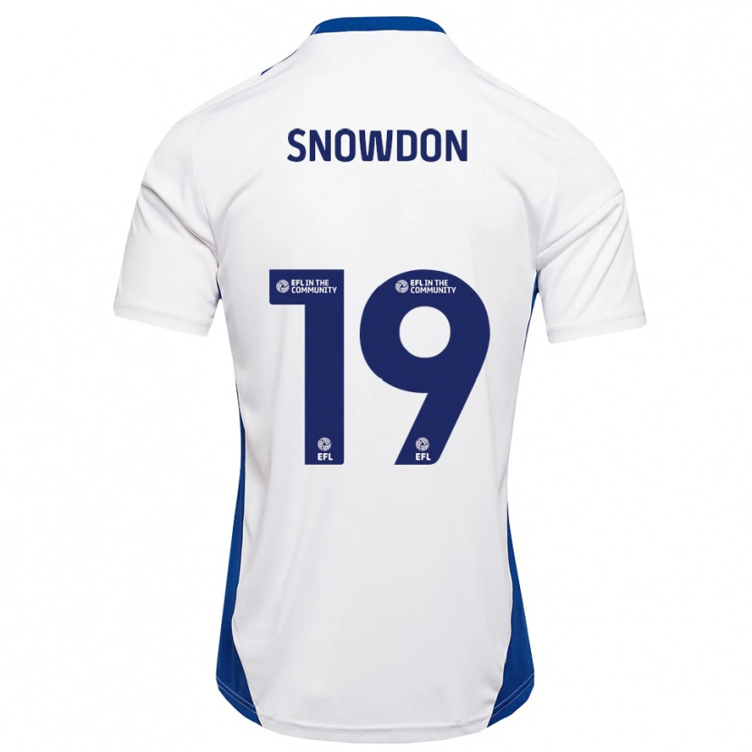 Danxen Heren Joe Snowdon #19 Wit Blauw Uitshirt Uittenue 2025/26 T-Shirt België