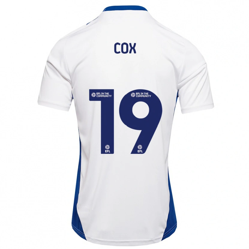 Danxen Heren Hannah Cox #19 Wit Blauw Uitshirt Uittenue 2025/26 T-Shirt België