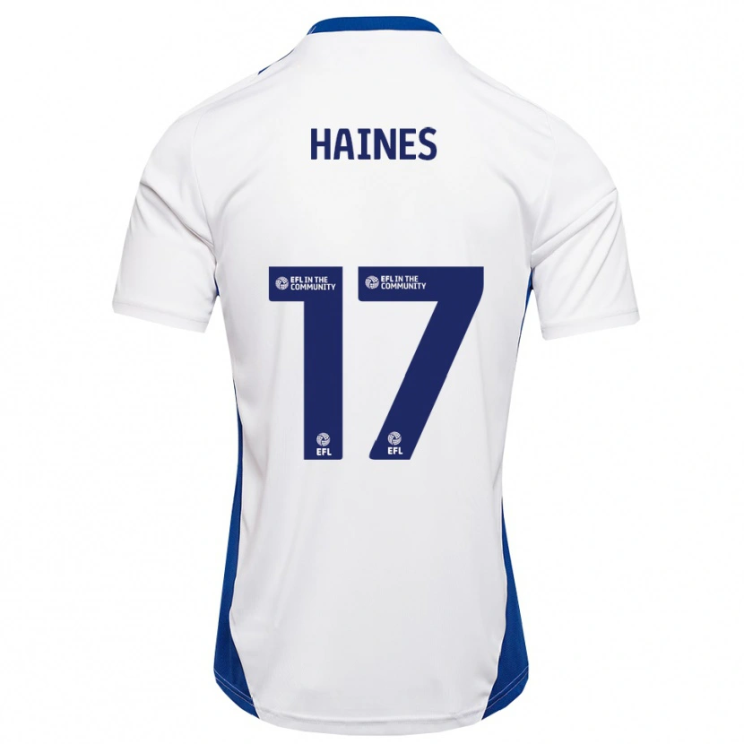Danxen Heren Elise Haines #17 Wit Blauw Uitshirt Uittenue 2025/26 T-Shirt België