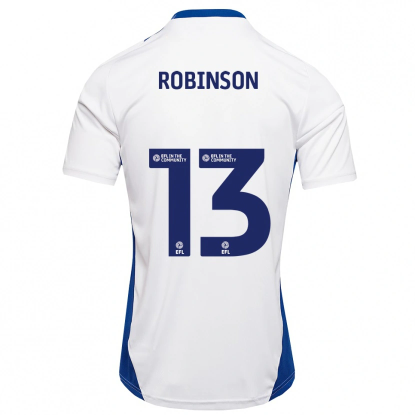 Danxen Heren Anton Robinson #13 Wit Blauw Uitshirt Uittenue 2025/26 T-Shirt België