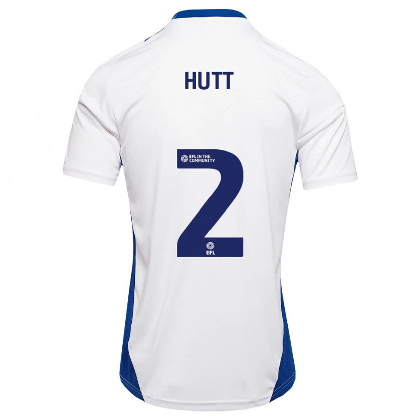 Danxen Heren Liam Hutt #2 Wit Blauw Uitshirt Uittenue 2025/26 T-Shirt België