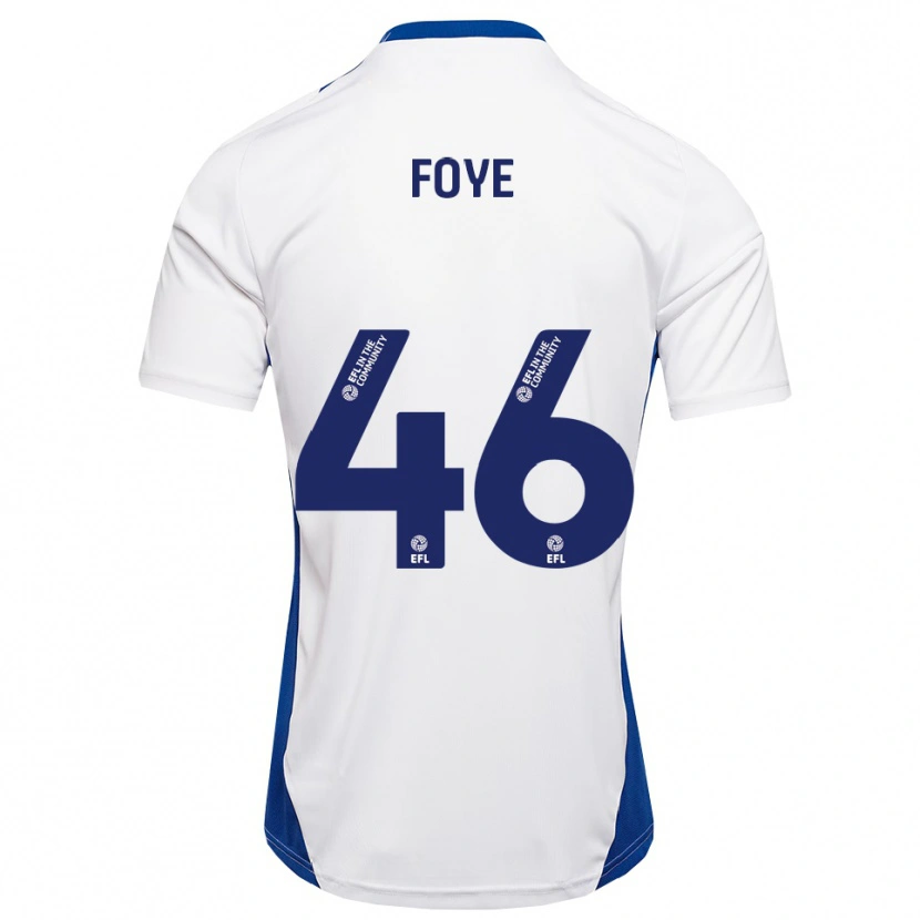 Danxen Heren Owen Foye #46 Wit Blauw Uitshirt Uittenue 2025/26 T-Shirt België
