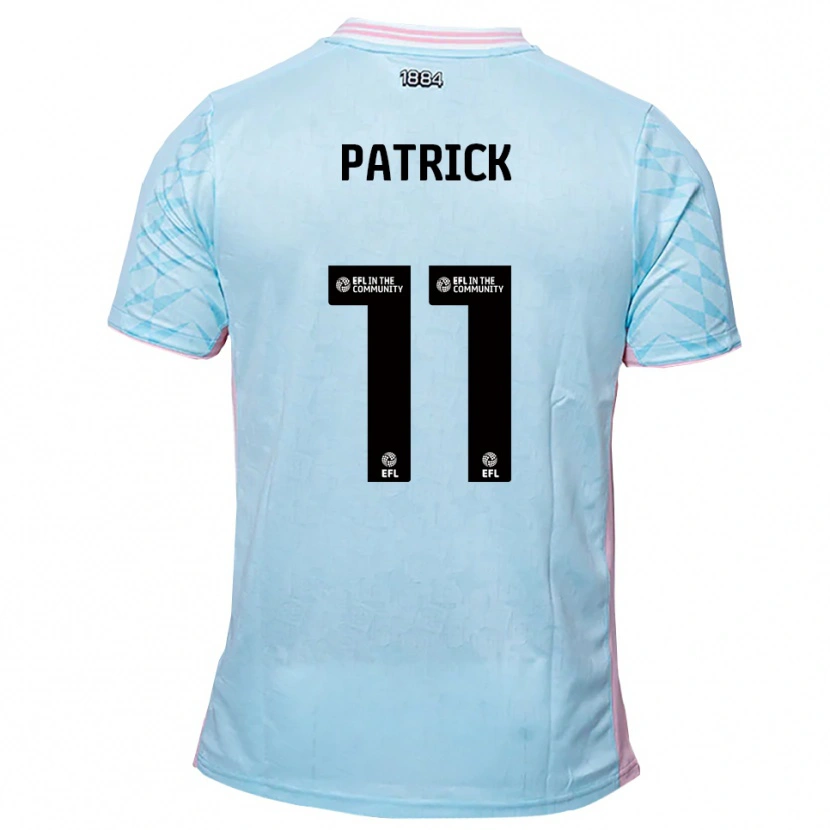 Danxen Heren Omari Patrick #11 Hemelsblauw Roze Uitshirt Uittenue 2025/26 T-Shirt België