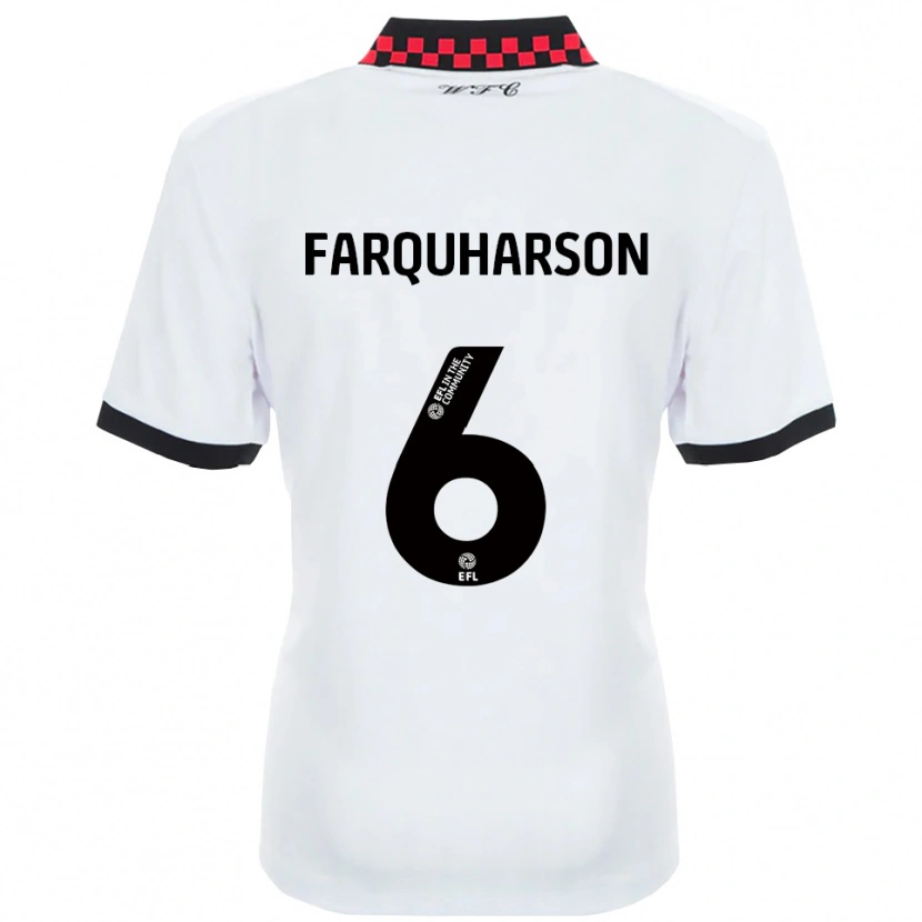 Danxen Heren Priestley Farquharson #6 Wit Zwart Uitshirt Uittenue 2025/26 T-Shirt België