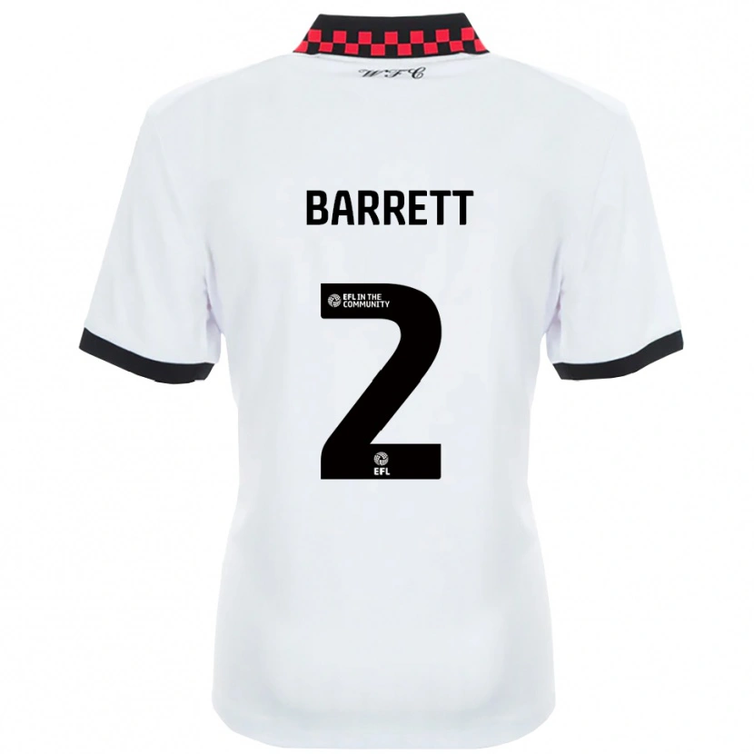 Danxen Heren Connor Barrett #2 Wit Zwart Uitshirt Uittenue 2025/26 T-Shirt België