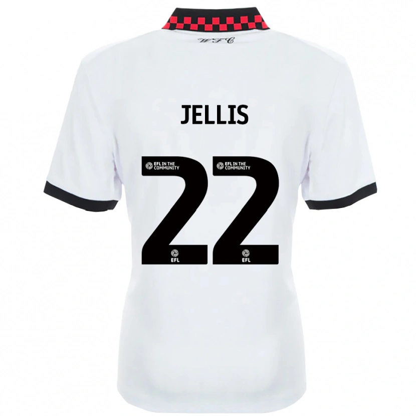 Danxen Heren Jamie Jellis #22 Wit Zwart Uitshirt Uittenue 2025/26 T-Shirt België