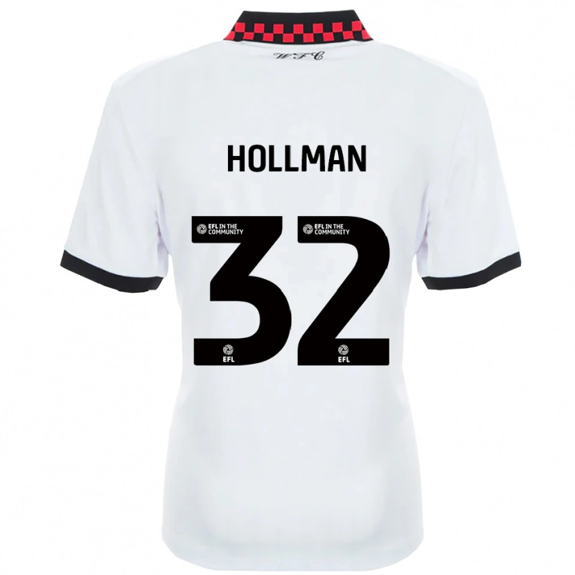 Danxen Heren Jake Hollman #32 Wit Zwart Uitshirt Uittenue 2025/26 T-Shirt België