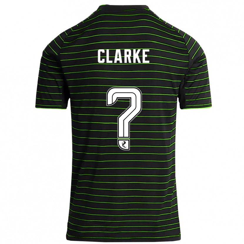 Danxen Heren Josh Clarke #0 Zwart Groen Uitshirt Uittenue 2025/26 T-Shirt België