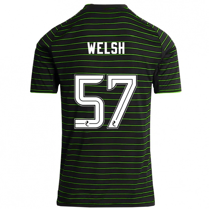Danxen Heren Stephen Welsh #57 Zwart Groen Uitshirt Uittenue 2025/26 T-Shirt België