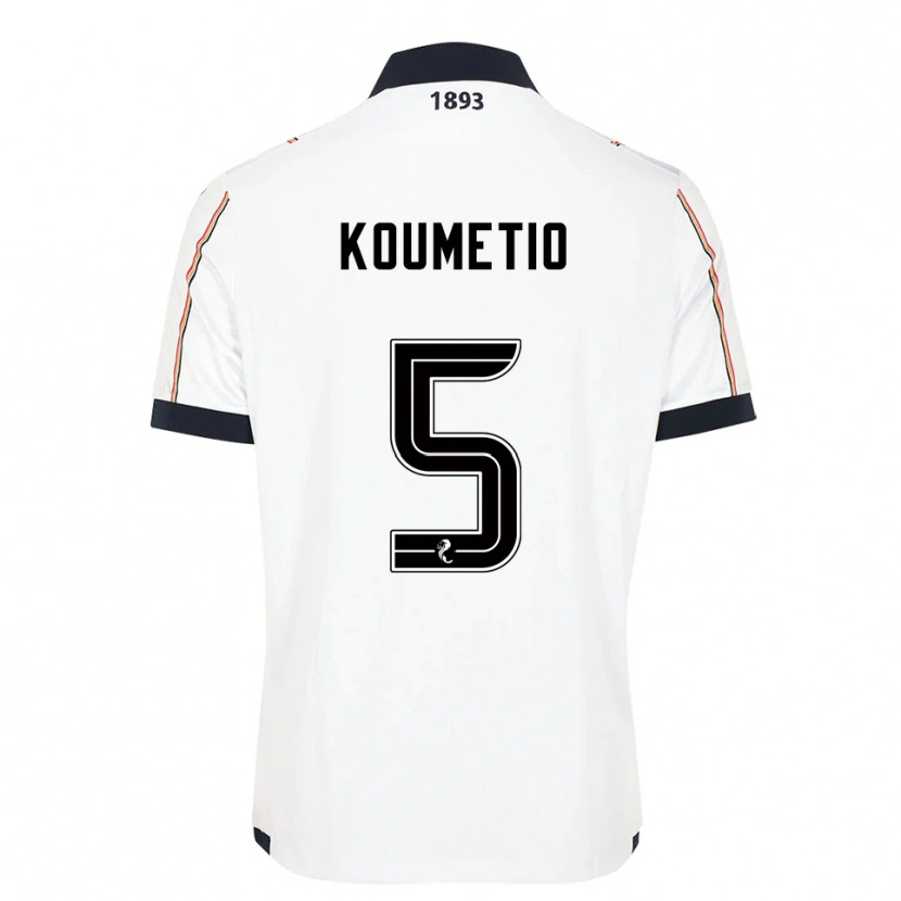 Danxen Heren Billy Koumetio #5 Wit Marine Rood Uitshirt Uittenue 2025/26 T-Shirt België