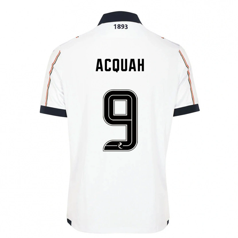 Danxen Heren Emile Acquah #9 Wit Marine Rood Uitshirt Uittenue 2025/26 T-Shirt België