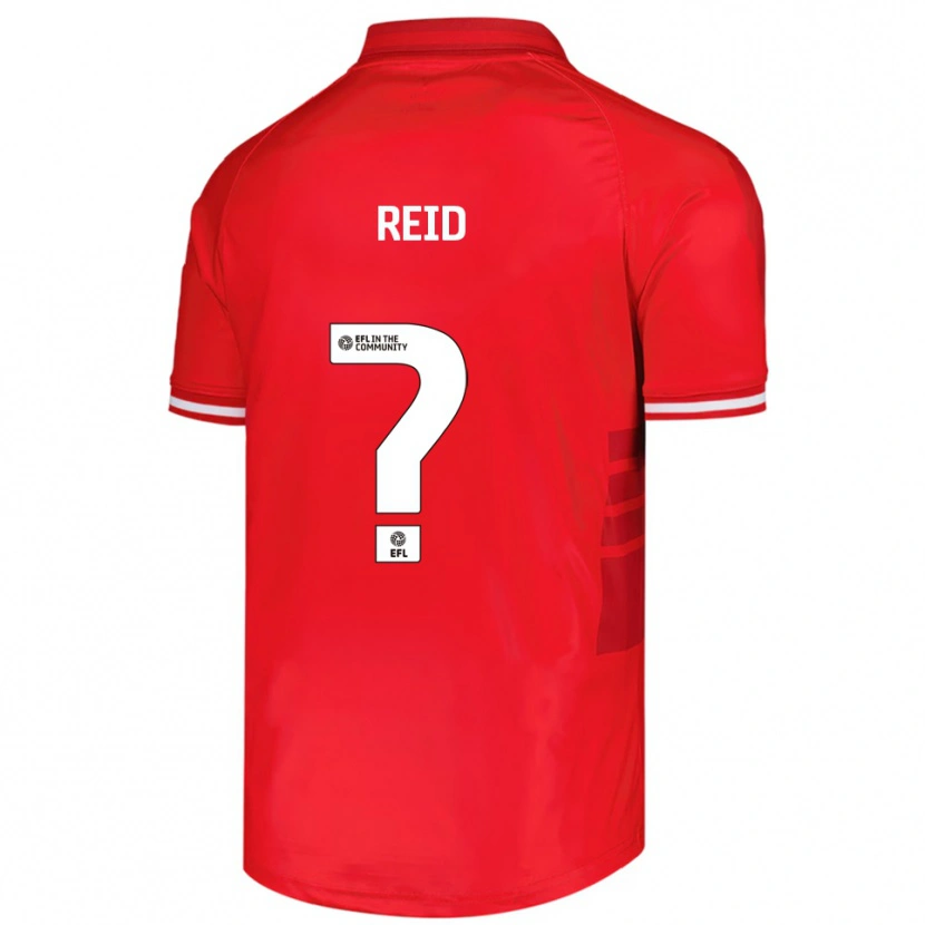 Danxen Dames Kallum Reid #0 Rood Wit Thuisshirt Thuistenue 2025/26 T-Shirt België