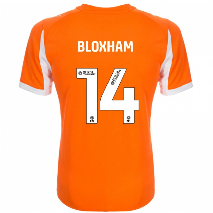 Danxen Dames Tom Bloxham #14 Oranje Wit Thuisshirt Thuistenue 2025/26 T-Shirt België