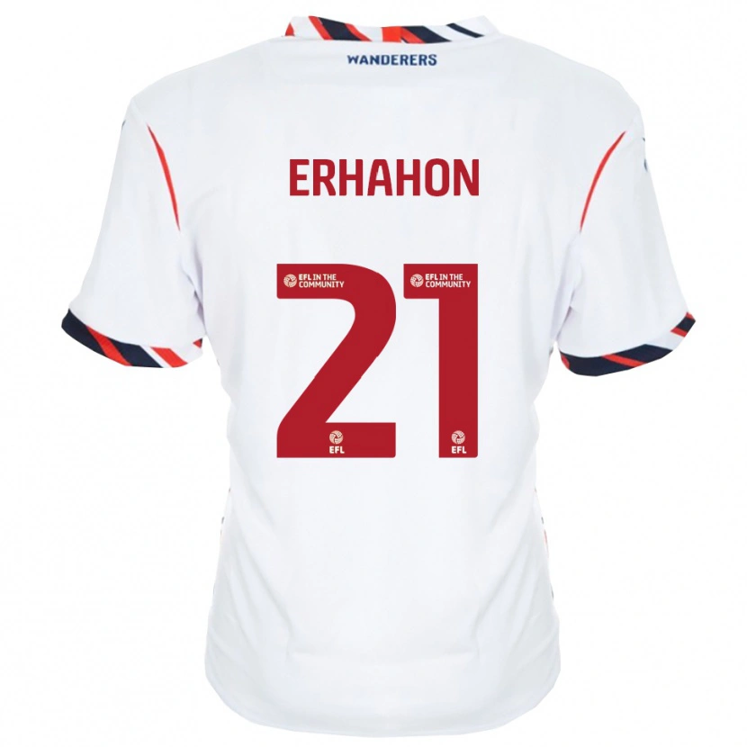 Danxen Dames Ethan Erhahon #21 Wit Rood Thuisshirt Thuistenue 2025/26 T-Shirt België