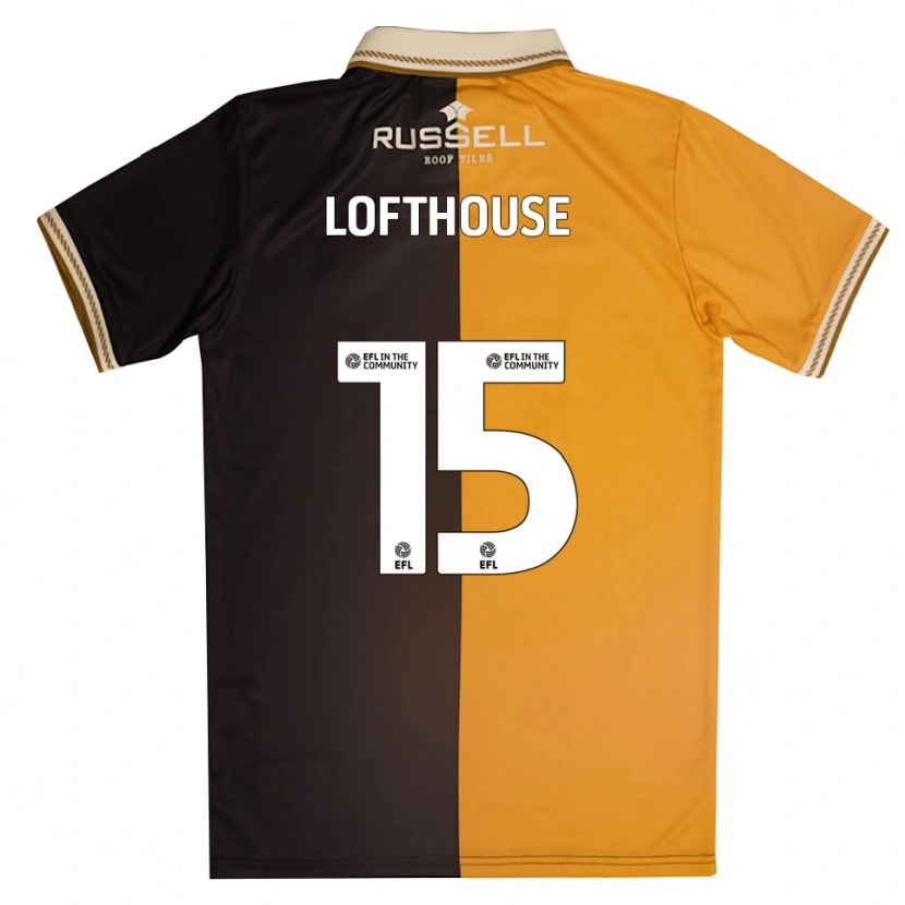 Danxen Dames Kyran Lofthouse #15 Geel Zwart Thuisshirt Thuistenue 2025/26 T-Shirt België