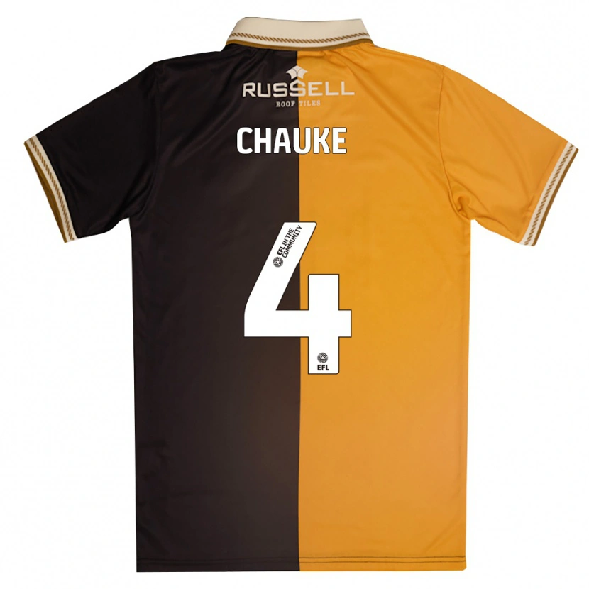Danxen Dames Kgaogelo Chauke #4 Geel Zwart Thuisshirt Thuistenue 2025/26 T-Shirt België
