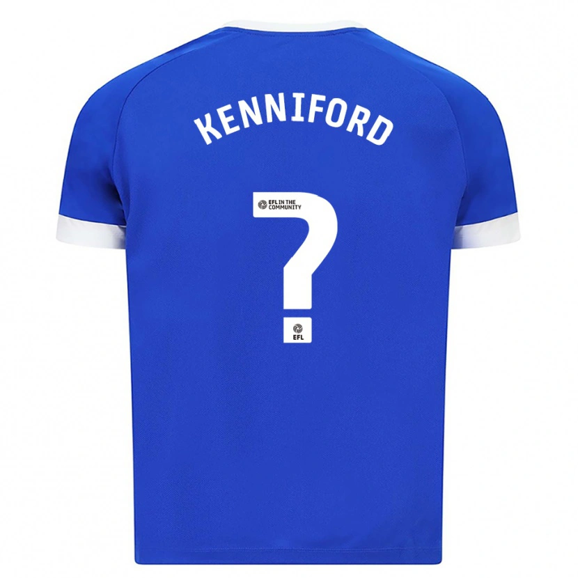 Danxen Dames Kyle Kenniford #0 Blauw Wit Thuisshirt Thuistenue 2025/26 T-Shirt België