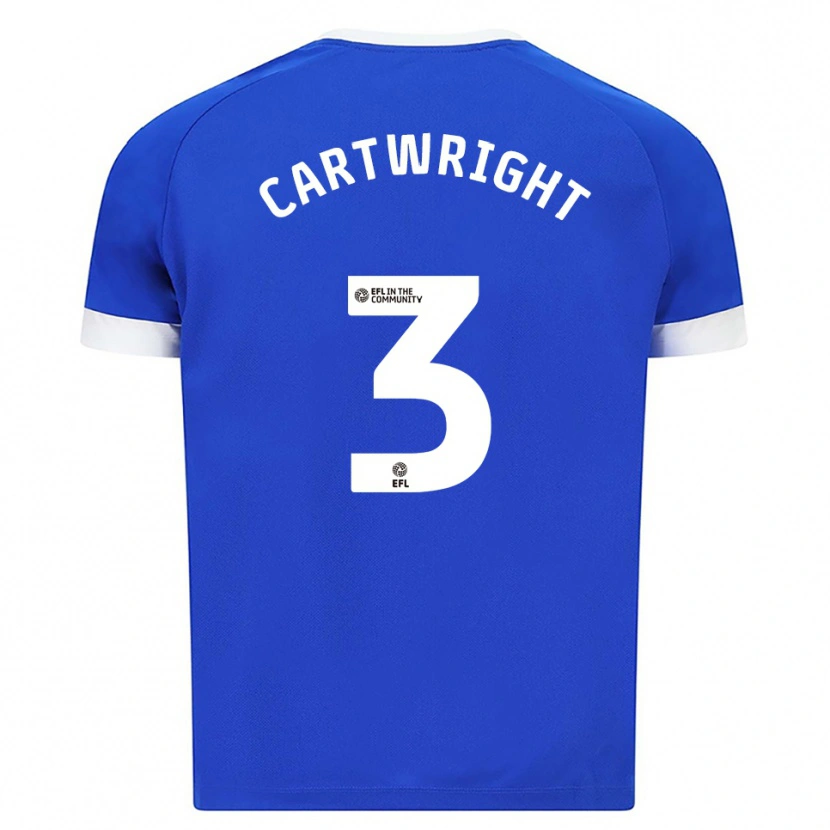 Danxen Dames Logan Cartwright #3 Blauw Wit Thuisshirt Thuistenue 2025/26 T-Shirt België