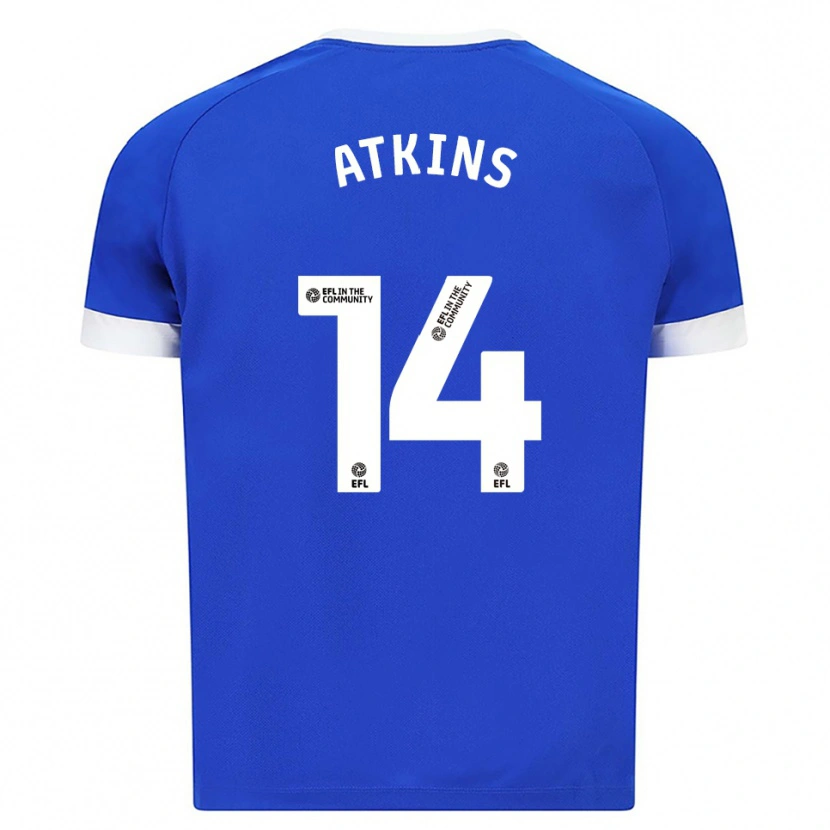 Danxen Dames Zoe Atkins #14 Blauw Wit Thuisshirt Thuistenue 2025/26 T-Shirt België
