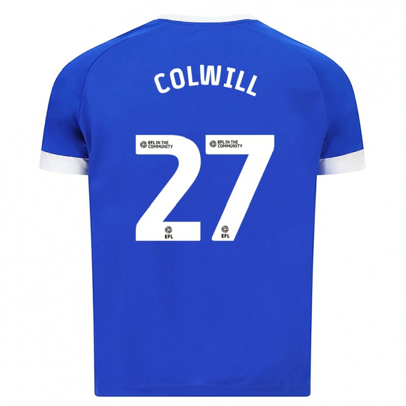 Danxen Dames Joel Colwill #27 Blauw Wit Thuisshirt Thuistenue 2025/26 T-Shirt België