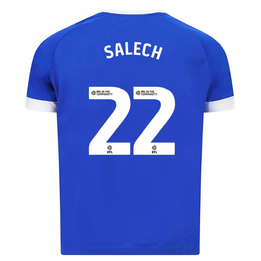Danxen Dames Yousef Salech #22 Blauw Wit Thuisshirt Thuistenue 2025/26 T-Shirt België