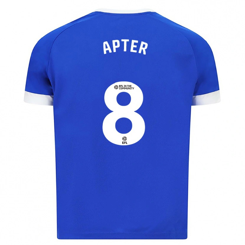 Danxen Dames Matthew Apter #8 Blauw Wit Thuisshirt Thuistenue 2025/26 T-Shirt België