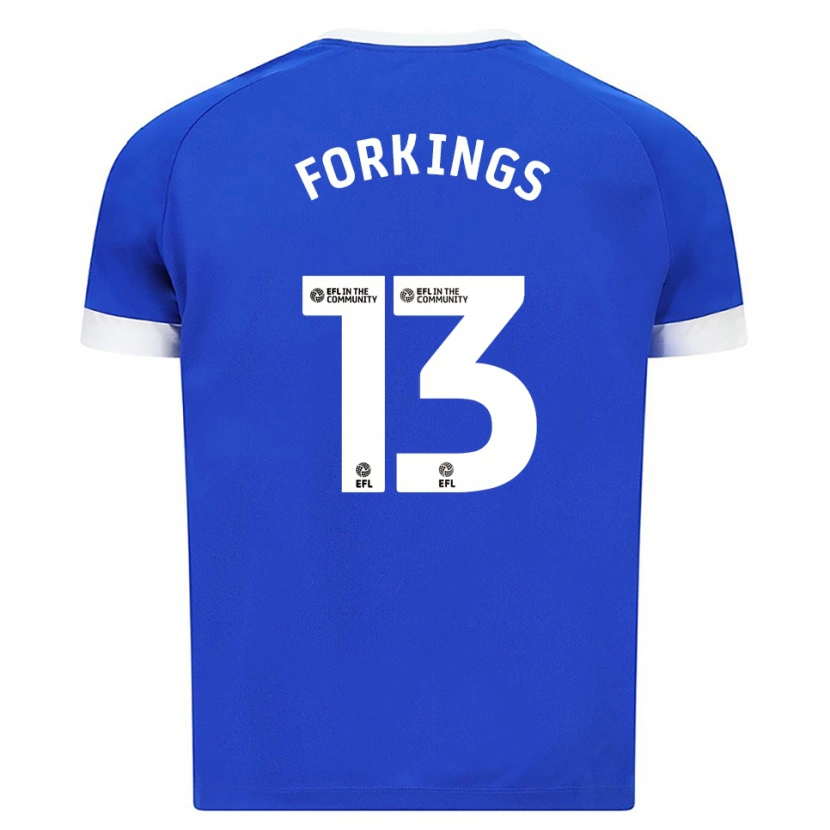 Danxen Dames Amelia Forkings #13 Blauw Wit Thuisshirt Thuistenue 2025/26 T-Shirt België