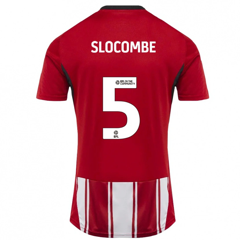 Danxen Dames Fearne Slocombe #5 Rood Wit Zwart Thuisshirt Thuistenue 2025/26 T-Shirt België