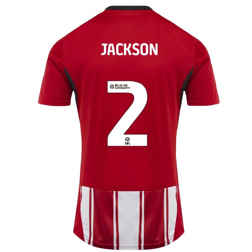Danxen Dames Bow Jackson #2 Rood Wit Zwart Thuisshirt Thuistenue 2025/26 T-Shirt België