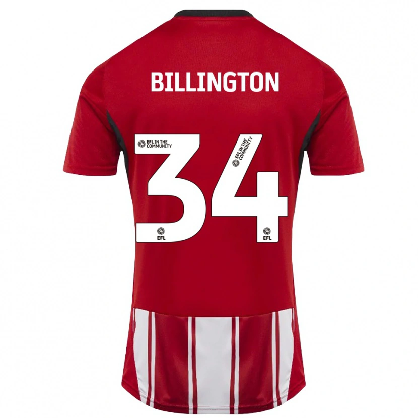 Danxen Dames Gabe Billington #34 Rood Wit Zwart Thuisshirt Thuistenue 2025/26 T-Shirt België