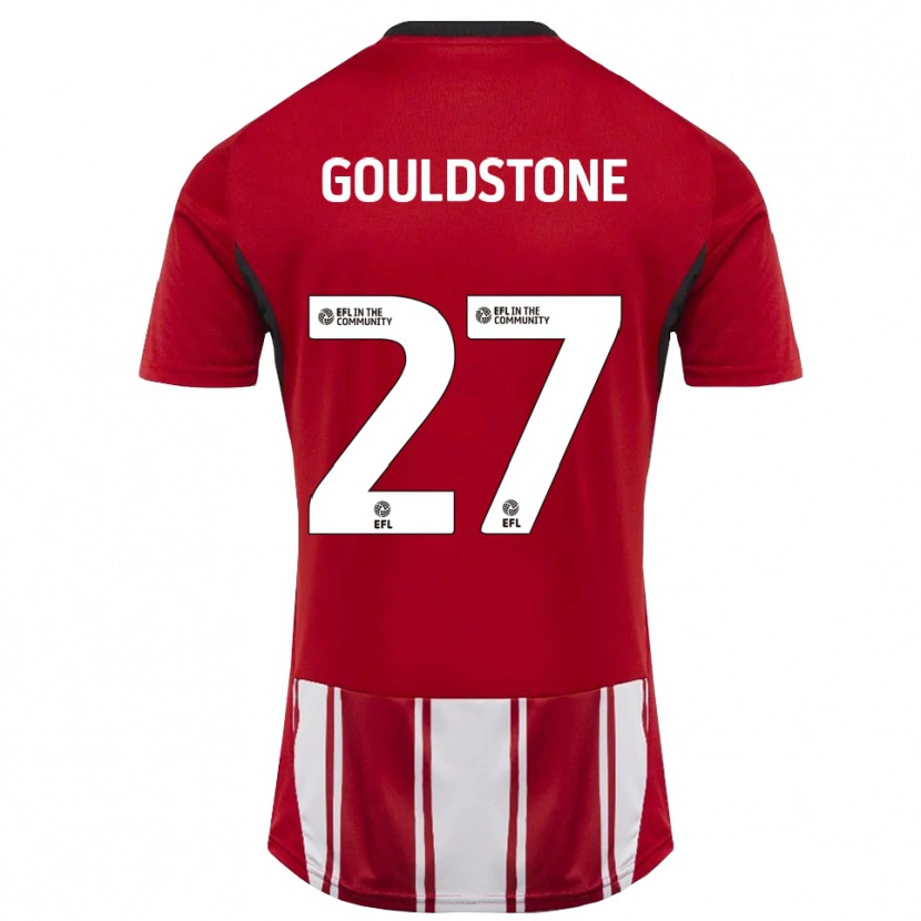 Danxen Dames Lemoni Gouldstone #27 Rood Wit Zwart Thuisshirt Thuistenue 2025/26 T-Shirt België