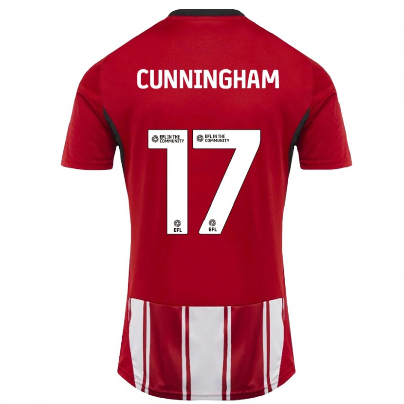Danxen Dames Zoe Cunningham #17 Rood Wit Zwart Thuisshirt Thuistenue 2025/26 T-Shirt België
