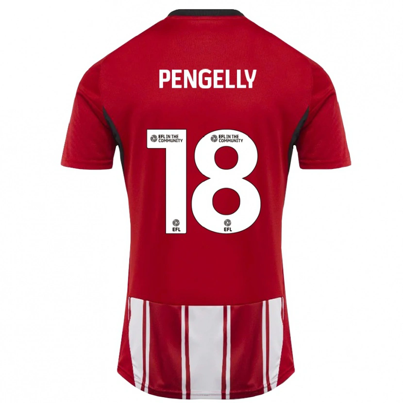Danxen Dames Connie Pengelly #18 Rood Wit Zwart Thuisshirt Thuistenue 2025/26 T-Shirt België