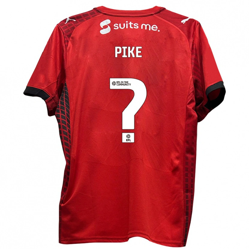 Danxen Dames Ethan Pike #0 Rood Zwart Thuisshirt Thuistenue 2025/26 T-Shirt België