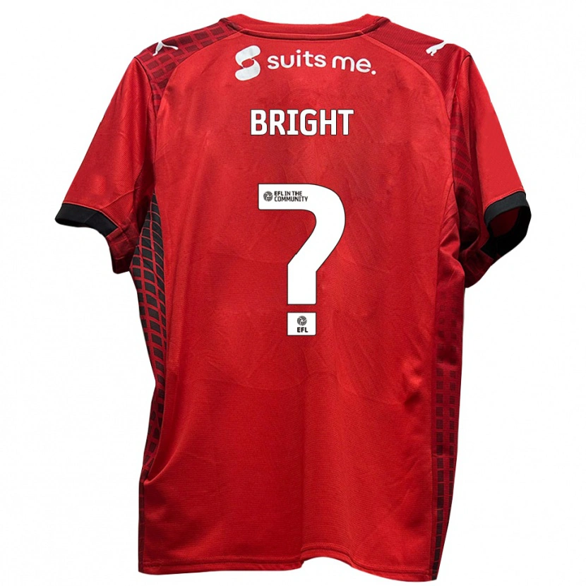 Danxen Dames Erin Bright #0 Rood Zwart Thuisshirt Thuistenue 2025/26 T-Shirt België