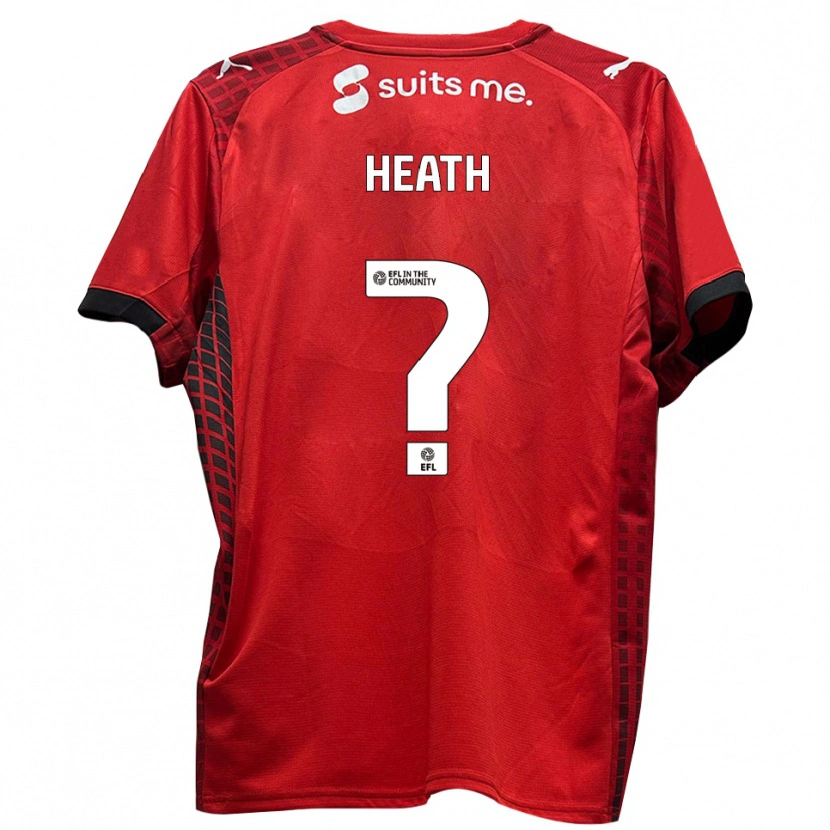 Danxen Dames Ebony Heath #0 Rood Zwart Thuisshirt Thuistenue 2025/26 T-Shirt België