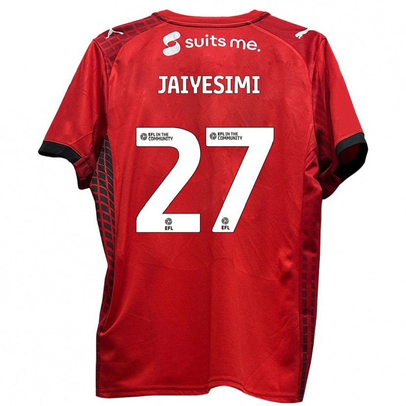Danxen Dames Diallang Jaiyesimi #27 Rood Zwart Thuisshirt Thuistenue 2025/26 T-Shirt België