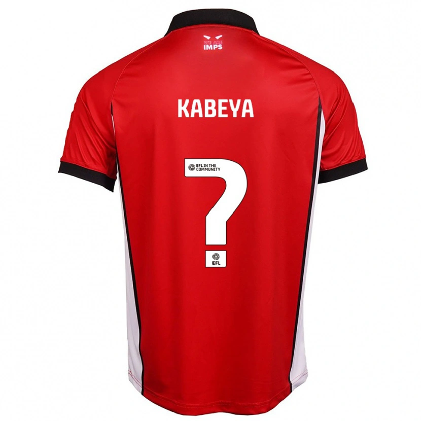Danxen Dames Nathan Kabeya #0 Rood Wit Thuisshirt Thuistenue 2025/26 T-Shirt België