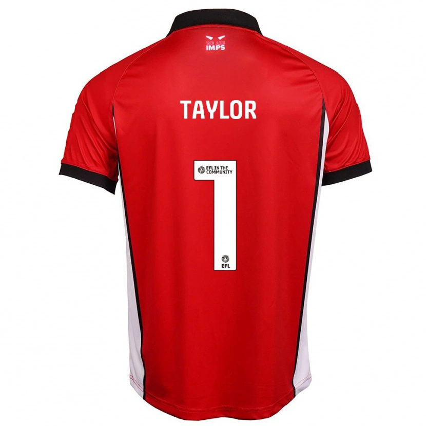 Danxen Dames Jaden Taylor #1 Rood Wit Thuisshirt Thuistenue 2025/26 T-Shirt België