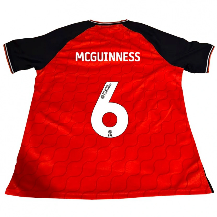 Danxen Dames Mark Mcguinness #6 Oranje Zwart Wit Thuisshirt Thuistenue 2025/26 T-Shirt België
