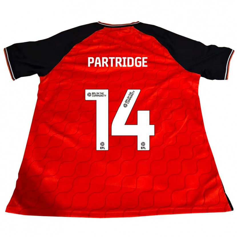 Danxen Dames Francesca Partridge #14 Oranje Zwart Wit Thuisshirt Thuistenue 2025/26 T-Shirt België