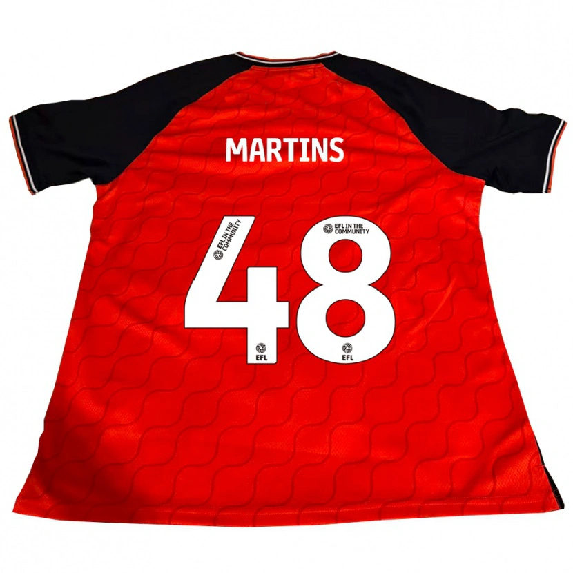 Danxen Dames Dominic Dos Santos Martins #48 Oranje Zwart Wit Thuisshirt Thuistenue 2025/26 T-Shirt België