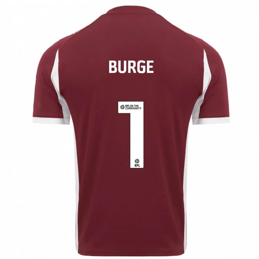 Danxen Dames Lee Burge #1 Bordeauxrood Wit Thuisshirt Thuistenue 2025/26 T-Shirt België