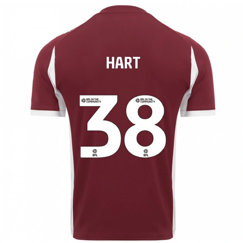 Danxen Dames Jamari Hart #38 Bordeauxrood Wit Thuisshirt Thuistenue 2025/26 T-Shirt België