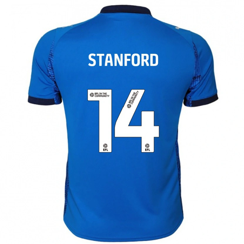 Danxen Dames Jessica Stanford #14 Blauw Wit Thuisshirt Thuistenue 2025/26 T-Shirt België